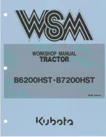 Kubota B6200HST 2WD Workshop Manual preview