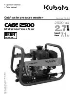 Kubota CAGE 2500 Operator And Parts Manual preview