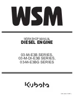 Kubota D1503-M Workshop Manual preview