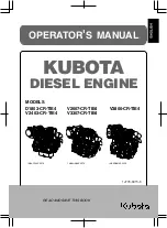 Предварительный просмотр 1 страницы Kubota D1803-CR-TIE4 Operator'S Manual