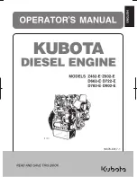 Kubota D662-E Operator'S Manual предпросмотр