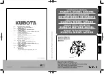 Предварительный просмотр 1 страницы Kubota D722-E3 Operator'S Manual