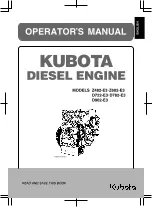 Предварительный просмотр 3 страницы Kubota D722-E3 Operator'S Manual