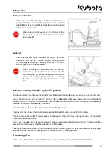 Preview for 23 page of Kubota K008-3 Operating Instructions Manual