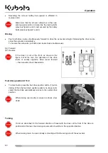 Preview for 60 page of Kubota K008-3 Operating Instructions Manual