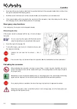 Preview for 72 page of Kubota K008-3 Operating Instructions Manual