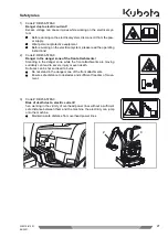 Предварительный просмотр 29 страницы Kubota K008-5 Operating Instructions Manual