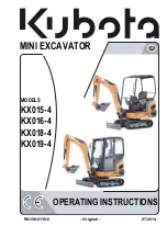 Kubota KX 016-4 Operating Instructions Manual preview