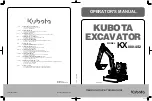 Kubota KX080-4S2 Operator'S Manual preview