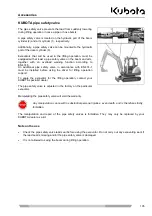 Preview for 135 page of Kubota KX61-3 Operating Instructions Manual