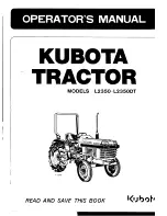 Preview for 1 page of Kubota L2350 Operator'S Manual