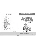 Preview for 1 page of Kubota L3560 Operator'S Manual