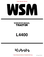 Предварительный просмотр 1 страницы Kubota L4400 Workshop Manual