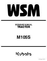 Kubota M105S Workshop Manual preview