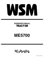 Kubota ME5700 Workshop Manual preview