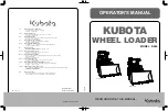 Preview for 1 page of Kubota R540 Operator'S Manual