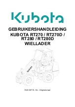 Kubota RT270 Manual preview