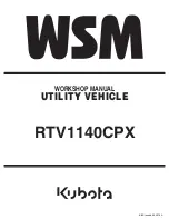 Kubota RTV1140CPX Workshop Manual preview