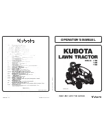 Preview for 1 page of Kubota T1880 Operator'S Manual