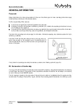 Preview for 11 page of Kubota U50-5 Operating Instructions Manual