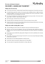 Preview for 39 page of Kubota U50-5 Operating Instructions Manual