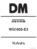 Preview for 1 page of Kubota WG1605-E3 Diagnostic Manual