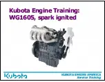 Предварительный просмотр 1 страницы Kubota WG1605 Service Training