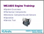 Предварительный просмотр 2 страницы Kubota WG1605 Service Training