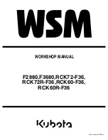 Preview for 1 page of Kubota WSM F2880 Workshop Manual