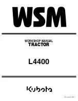 Kubota WSM L4400 Workshop Manual preview