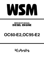 Kubota WSM OC60-E2 Workshop Manual предпросмотр