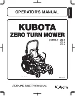 Kubota Z723 Operator'S Manual preview