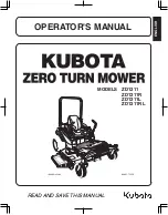 Предварительный просмотр 1 страницы Kubota ZD1211 Operator'S Manual