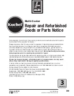 Предварительный просмотр 39 страницы Kuchef KY-385 Instruction Manual