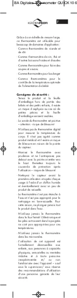 Preview for 11 page of Küchenprofi Digital Thermometer QUICK Instruction Manual