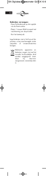 Preview for 22 page of Küchenprofi Digital Thermometer QUICK Instruction Manual