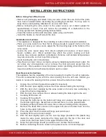 Preview for 3 page of Kucht K150D Installation Manual And User'S Manual