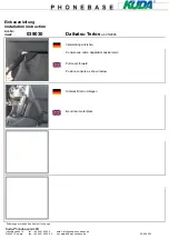 Preview for 1 page of Kuda-Phonebase 039030 Installation Instruction