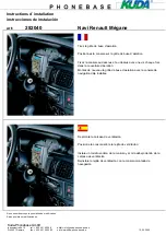 Preview for 2 page of Kuda-Phonebase Navi Renault Mégane Installation Instruction