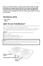 Preview for 3 page of Kudu KU-HP1700-WH Instruction Manual