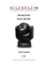 Предварительный просмотр 1 страницы Kudux Beam LED 360 User Manual