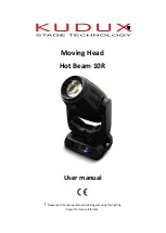 Preview for 1 page of Kudux Hot Beam 10R User Manual