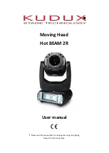 Kudux Hot BEAM 2R User Manual предпросмотр