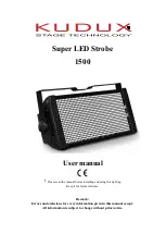 Preview for 1 page of Kudux Super LED Strobe 1500 User Manual