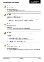 Предварительный просмотр 24 страницы Kugelmann K-BASIC 2 Original Operating Instructions