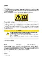 Preview for 3 page of KUHL AXIS H 30.1 EMC Operator'S Manual