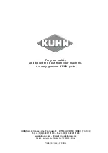 Preview for 36 page of KUHL FC 303 GL Pre-Delivery Instructions