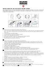 Preview for 1 page of Kuhn Rikon AUTO SAFETY MASTER OPENER Instructions For Use