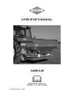 Предварительный просмотр 1 страницы KUHN AXERA-M Operator'S Manual