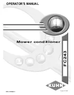 Предварительный просмотр 1 страницы KUHN FC243 Operator'S Manual